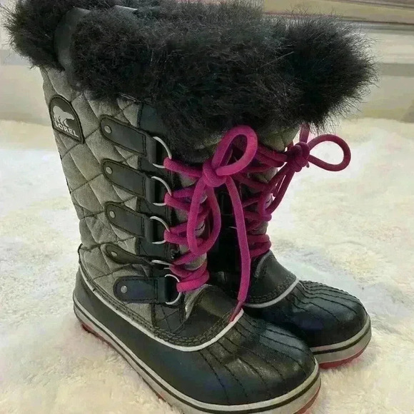 Sorel Tofino Faux Fur Trim Insulated Waterproof Winter Snow Boots Sz 5.5 Womens - Picture 2 of 7